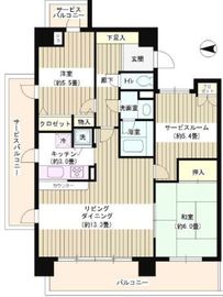 ベルジュ弥生町 802 間取り図
