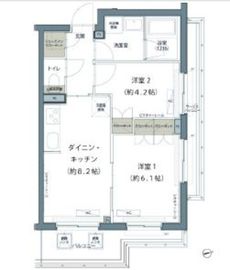 ヒューリックレジデンス豪徳寺 301 間取り図