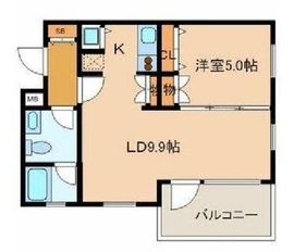 ミリアレジデンス桜新町 4階 間取り図