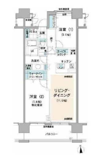 ロイヤルパークス荻窪 608 間取り図