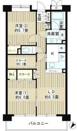 トルチュ・ヴァレ経堂 302 間取り図