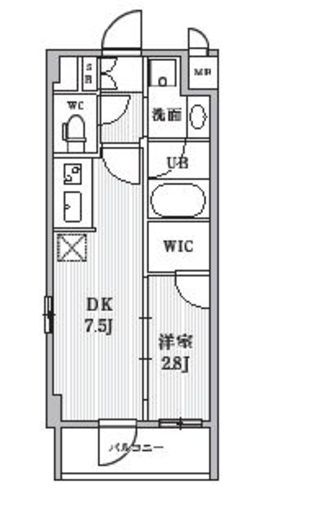 ALTERNA住吉 (オルタナ住吉) 704 間取り図
