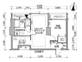 東雲キャナルコートCODAN 11-417 間取り図