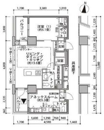 東雲キャナルコートCODAN 19-1101 間取り図