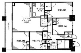パークリュクス渋谷西原 1602 間取り図