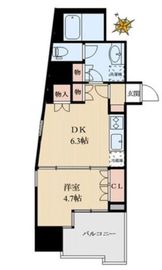 D'クラディアイヴァン御茶ノ水 8階 間取り図