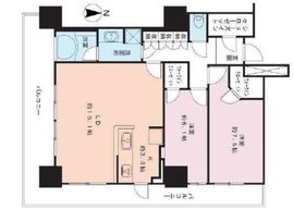 フェイバリッチタワー品川 23階 間取り図