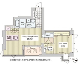 カーサアルボーレ 302 間取り図