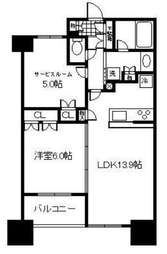 リストレジデンス西日暮里壱番館 2階 間取り図