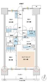 ザ・パークハウスオイコス赤羽志茂サードスクエア 9階 間取り図