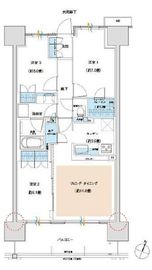 ザ・パークハウスオイコス赤羽志茂サードスクエア 9階 間取り図