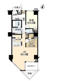 リシェ広尾 11階 間取り図