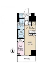 テラス森下 302 間取り図