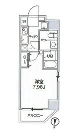 ジェノヴィア森下スカイガーデン 6階 間取り図