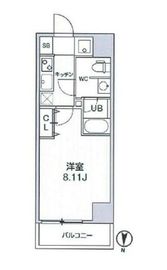 ジェノヴィア森下スカイガーデン 6階 間取り図