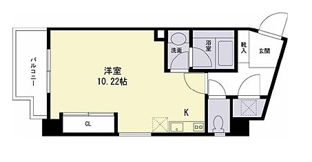 サウサリート高輪 406 間取り図