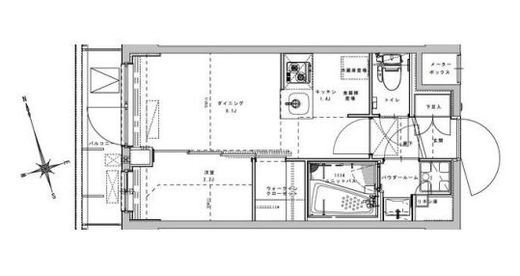 アジールコート大森西 606 間取り図