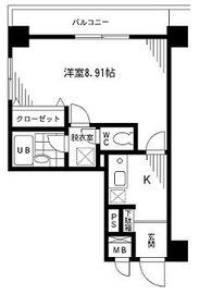 プライムアーバン千代田富士見 504 間取り図