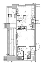 アジールコート大森西 805 間取り図