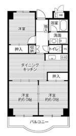 ビレッジハウス芝浦タワー 1-807 間取り図