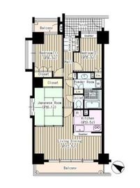 根津南シティタワー 7階 間取り図