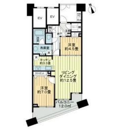 ライオンズスクエア小石川後楽園 3階 間取り図