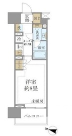 クレヴィア両国国技館通り 8階 間取り図