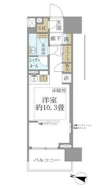 クレヴィア両国国技館通り 8階 間取り図