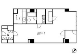 ストーリア赤坂 306 間取り図