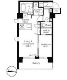 エミリブ下落合 312 間取り図