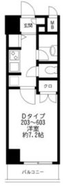 プライムアーバン番町 702 間取り図