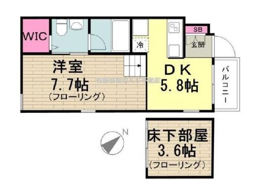 シルバラードスプリングス 202 間取り図