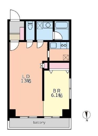 グリーン初波奈 205 間取り図