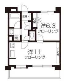 クリオ恵比寿弐番館 3階 間取り図