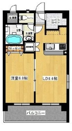 竹庭代々木公園 402 間取り図