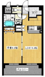 竹庭代々木公園 402 間取り図