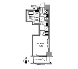 パークアクシス秋葉原 504 間取り図