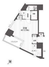 メイクスデザイン渋谷本町 7階 間取り図