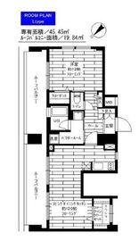 グランドコンシェルジュ早稲田 8階 間取り図
