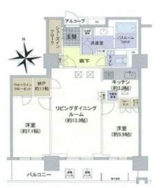 コスモポリス品川 16階 間取り図