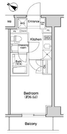 プラウドフラット森下 804 間取り図