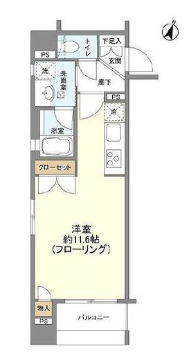 アビテ曙橋 13階 間取り図