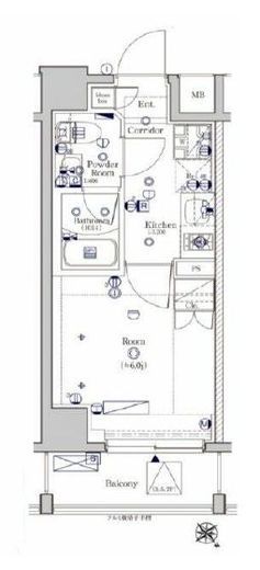 シーフォルム大井町 7階 間取り図