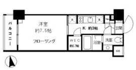 パークリュクス白金mono グレージュ 3階 間取り図