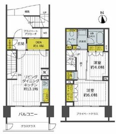 イニシアテラス目黒学芸大学 1階 間取り図