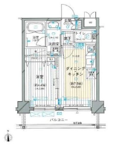 ダイナシティ高田馬場 6階 間取り図