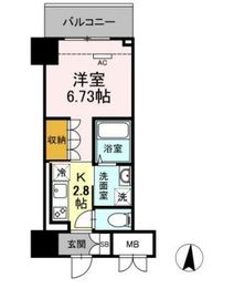 ロイジェントパークス錦糸町 503 間取り図