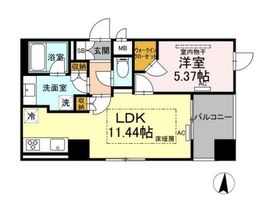ロイジェントパークス錦糸町 405 間取り図