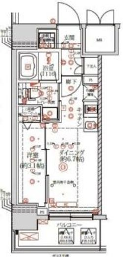 QUALITAS日本橋浜町 (クオリタス日本橋浜町) 802 間取り図