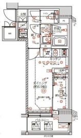 QUALITAS日本橋浜町 (クオリタス日本橋浜町) 403 間取り図